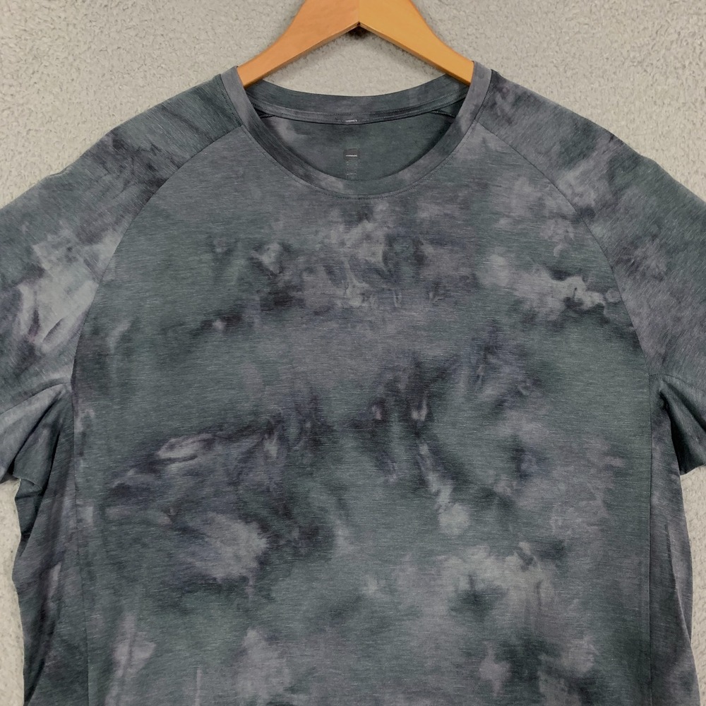 Lululemon Always Agile T-Shirt Men's XXL 2XL Diamond‎ Dye Asphalt Grey Training